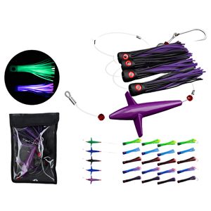 Top pêche à la traîne leurres Teaser marguerite chaîne oiseau plume Teaser jeu pêche truqué crochet pour Mahi thon Wahoo <span class=keywords><strong>et</strong></span> plus - Product Image 1