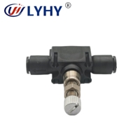 Nouvelle vanne de régulation de débit d'air en laiton série PLC, raccords à insertion rapide, noire, pour l'automatisation industrielle