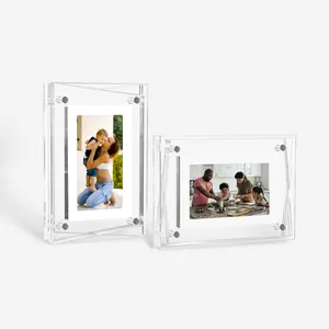 Popular Colorful NFT Transparent electronic album digital discount offer Acrylic player motion video photo frame