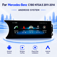 Système multimédia automobile Android 8,8 pouces avec CarPlay sans fil et Android Auto pour Benz C180 2011-2014, écran tactile HD IPS Snapdragon