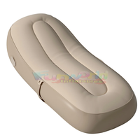 Chaise longue automatique pour l'extérieur Canapé gonflable Coussin pour camping Canapé-lit portable pour festival de musique Fauteuil pour repos paresseux