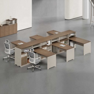 Thiết Kế Hiện Đại Nội Thất Văn Phòng Modular Văn Phòng Máy Trạm Máy Trạm Bằng Gỗ Máy Tính Bảng Văn Phòng Bàn Bàn Với Lưu Trữ - Product Image 1