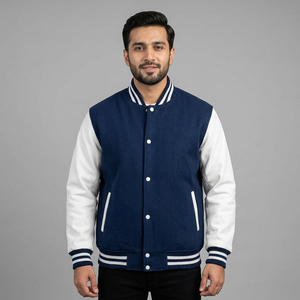 Chaqueta unisex de manga larga para primavera y otoño, estilo hip hop, estilo americano, bomber, varsity, racing, para mujer, tipo Letterman. - Product Image 1