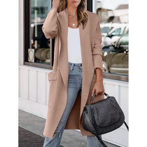 FOXA Women's Long <b>Cardigan</b> <b>Sweater</b> Full Sleeve Knitted Open Front Casual Coatigan Jacket Outfits - Product Image 2
