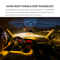 Dash Cam Caméra avant et arrière CAR DVR Enregistreur vidéo de voiture Véhicule Boîte noire FULL HD 1080P Vision nocturne