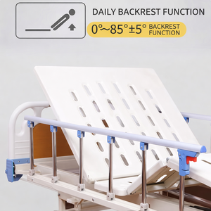 Cama de Hospital Manual de 3 Funciones, Cama Médica de Cuidados Intensivos con Ajuste de Altura General para Clínica y Cuidado de Ancianos - Product Image 4