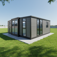 Maison préfabriquée européenne en acier de 20 pieds avec 2 chambres, maison conteneur extensible pour villas, maison Ray-Zen
