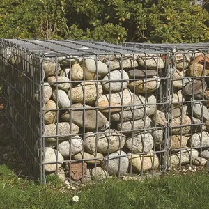 Rede de gaiola de pedra galvanizada para Gabião, caixa de Gabião com preço de parede de retenção, gaiola de arame para venda
