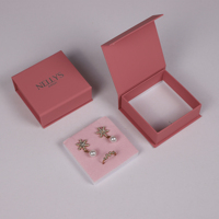 Boîte à bijoux en carton personnalisée avec logo personnalisé, conception gratuite, fermeture magnétique en papier, emballage cadeau