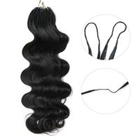 Extensions de cheveux naturels ondulés au crochet, soyeux et volumineux, sans colle, confortables et à installation rapide