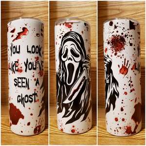 <span class=keywords><strong>Gobelet</strong></span> à Sublimation Double paroi noir, droit et scintillant dans la nuit, disponible en blanc, vert, bleu, 20 oz, pour Halloween, nouveau - Product Image 2