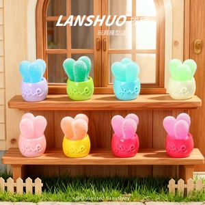 ของตกแต่งบ้านตุ๊กตาเรซิ่น Lanshuo รูปต้นไม้จิ๋วแบบมีขนปุย ของขวัญสำหรับเด็กอายุ 8-13 ปี ใช้ได้ทั้งเด็กชายและเด็กหญิง ทำจากพลาสติกเรซิ่น ฤดูใบไม้ผลิ 2026 - Product Image 1