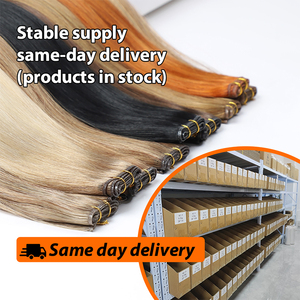 Trame de cheveux lisses de 24 pouces, vente en gros de trame de cheveux humains vierges Remy 100%, 50 <span class=keywords><strong>grammes</strong></span>, extensions de cheveux blonds de haute qualité - Product Image 4