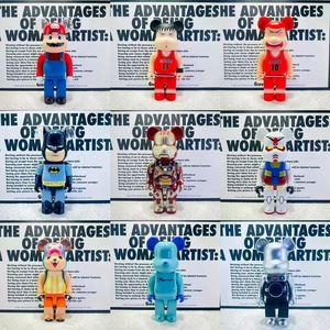 Figurines Bearbrick <span class=keywords><strong>de</strong></span> 28 cm, modèles décoratifs, artisanat en résine pour la décoration, Bearbrick 400% - Product Image 2