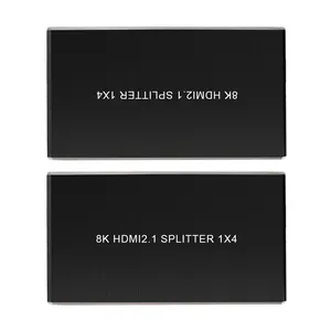 8K @ 60Hz/4K @ 120Hz HDMI-Splitter 1x4 VRR HDR-Scaler-Ausgang SPDIF OUT 4-Port-Splitter HDMI Audio Video 4-Wege-Splitter