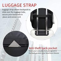Sac à dos d'affaires pour ordinateur portable, résistant à l'eau, antivol, confortable, durable, pour l'école, les voyages, les hommes et les femmes