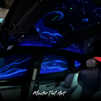 Film photoélectrique OMTD ciel étoilé pour toit de voiture, idéal pour les projets de rénovation de toits ouvrants en ateliers de tuning automobile