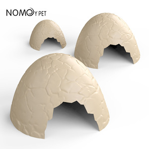 Caverne cachette pour reptiles avec coquille d'œuf en plastique simulée pour geckos, dragons barbus, grenouilles cornées, scorpions et tortues - Product Image 3