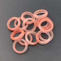 Bagues en Quartz de cerise en pierre naturelle de 6MM, bijoux divers, modèles tendance, cadeau pour petite amie, vente en gros, 12 pièces