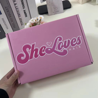 Maßgefertigte Rosa Geschenkverpackungsboxen mit Logo Abbaubare Logistik-Faltschachteln und Versandboxen für Kleidungsverpackungen