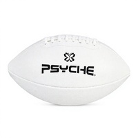 Ballon de rugby phosphorescent taille 9, blanc, revêtement PU texturé, vessie en caoutchouc, pour entraînement nocturne