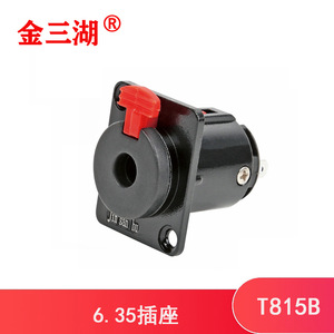 Conector de Audio T815B de 6.35mm, 3 Pines, Montaje en Panel, Color Negro - Product Image 5