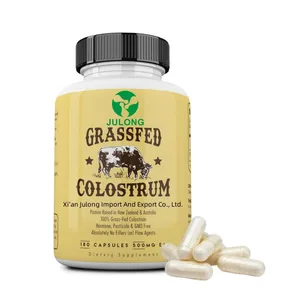 Custom Brand Label Bovine Colostrum Capsules Supplement Immune Organic Bovine Colostrum Support Muscle Recovery Wellness