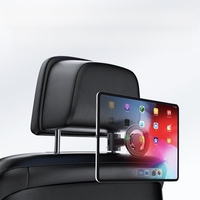 Support magnétique réglable pour tablette de voiture, fixation sur appuie-tête, crochets pour siège arrière, supports pour téléphone portable pour l'arrière de la voiture