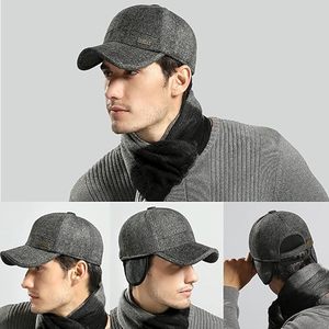 Gorra de béisbol de lana personalizada para hombre, con visera deportiva, orejeras, logotipo formal de negocios, elegante, para exteriores, para golf y otras ocasiones. - Product Image 6