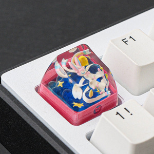 Tasti per Tastiera Cross-border Baokemeng JM-DJ-BKM005, Personalizzati, Altamente Trasparenti, con Effetto Goccia di Colla, Fantasma, Piccolo Drago di Fuoco, Fata <span class=keywords><strong>Ibrahim</strong></span> - Product Image 2