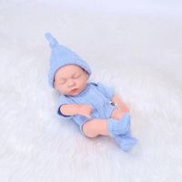 Kits complets de poupées en silicone pour tout-petits Poupées réelles en silicone souple de 7.51 pouces Poupées pour bébés Reborn