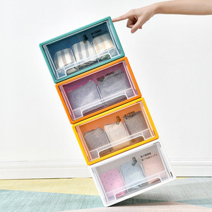 Clothing Organizer Drawer Storage <b>Box</b> 2L Rectangle Durable Underwear Storage Cabinet Standing Type Solid Color - Product Image 4