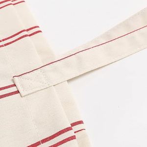 Grand sac fourre-tout en toile rayée avec poche zippée, sac à bandoulière léger et pliable pour femmes et hommes - Product Image 5