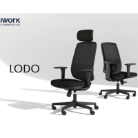 Chaise de bureau ergonomique à dossier haut et pivotante Chaise de jeu en tissu moderne Salle d'attente tournante Mobilier de bureau Vente en gros Gamer