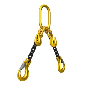 Cadena de Acero Galvanizado Estándar EN 818-4/ASME B30.9, Cadena de Acero Industrial Resistente de 2 Patas para Transportador, Gancho de Elevación, Cadena de Acero ISO - Product Image 1