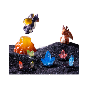 Figurines de sculpture en résine de <span class=keywords><strong>dragon</strong></span> miniature réaliste en 3D à faire soi-même, lumineuses et peintes à la main, pour les jouets des enfants - Product Image 1