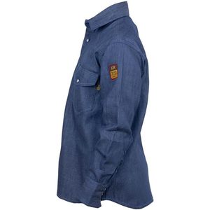เสื้อเชิ้ตเดนิมทนไฟ 100% ผ้าฝ้าย 7 ออนซ์ ชุดทำงานผู้ชาย - Product Image 4