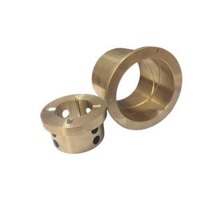 Прочная латунная втулка с масляной канавкой | Фланцевая бронзовая втулка для механических сборок - Product Image 1