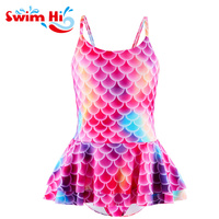 Maillot de bain bébé une pièce motif écailles de poisson maillot de bain licorne design sirène pour filles