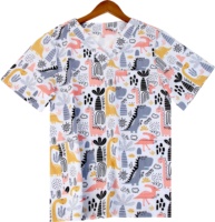 Unisex hemşire fırçalama Tops Polyester/pamuklu dokuma kumaş hastane kullanımı cerrahi iğne algılama dikişsiz fırınlama özel Logo OEM