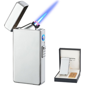 Briquet torche à gaz ultra-longue durée en gros, électrique, double flamme, type C, rechargeable, flamme bleue directe, coupe-vent - Product Image 6