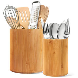 Organizador de Utensilios de Bambú Sostenible, Grande, para Cocina, para Cucharas, Palillos, Espátulas, Encimera y <span class=keywords><strong>Despensa</strong></span> - Product Image 1
