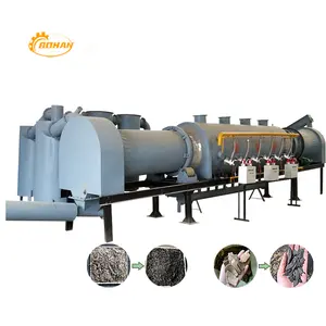 Low price export of horizontal rotary smokeless continuous carbonization furnace manufacturer