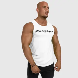 New Stype All Size Mens Tank Top Gym Singlet Workout Sleeveless T Shirt Fitness Men Training Tank Tops