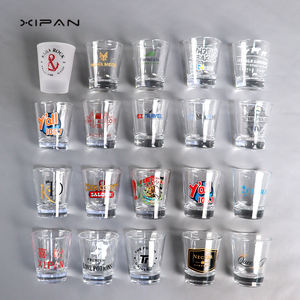 Personalisierbare Logo Sublimationsrohlinge Luxuriöse Mini 2oz Shot-Gläser mit Schwerem Boden für Geschäftsgeschenke Klare Hochzeitsgravur - Product Image 2