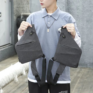 Bolsa de Pecho Pequeña Ultrafina Antirrobo para Hombre, Mini Bolsa Cruzada de un Solo Hombro para Viajes, Deportes - Product Image 3