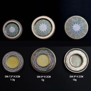 Saffron tinplate hộp bán buôn rỗng vòng kim loại RTS 7.5*2cm thực phẩm nghệ tây bao bì Giang Tây F1 kim loại tin với cửa sổ 6 inch - Product Image 3