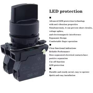 Nouveau XB4 métal épaissi bouton interrupteur instantané auto-réinitialisation plan d'arrêt d'urgence 22mm interrupteur rotatif XB4-BA42 BA31 BA55 XB2 - Product Image 5