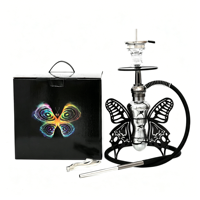Ensemble de chicha russe en acier inoxydable de qualité supérieure - Chicha complète avec accessoires de luxe, vente en gros directe d'usine