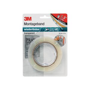 3M Cinta de montaje transparente longitud 5 m ancho 19 mm - Product Image 1